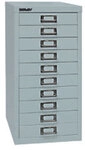 Bisley Schubladenschrank L2910 10 Sch&uuml;be Silber 279 x 380 x 590 mm 6475347