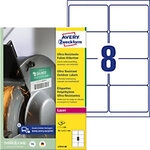AVERY Zweckform Ultra-Resistent Etiketten L7914-40 Selbsthaftend DIN A4 Wei&szlig; 99,1 x