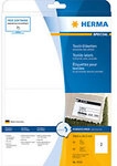 HERMA Namensschilder 4519 Wei&szlig; Rechteckig 200 x 144 mm 20 Blatt &agrave; 2 Etiketten