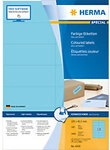 HERMA Multifunktionsetiketten 4558 Selbstklebend Blau 10,5 x 4,2 cm 100 Blatt &agrave; 14