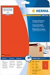 HERMA Universaletiketten 4562 Selbstklebend Rot 10,5 x 14,8 cm 20 Blatt &agrave; 4