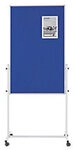 magnetoplan Filz Pinnwand Magnetisch 75 (B) x 2,2 (H) cm Aluminium Grau, Wei&szlig;