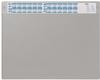 DURABLE Schreibunterlage Kalender Design Premium Kunststoff Grau 65 x 52 cm