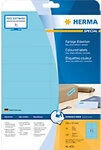HERMA Multifunktionsetiketten 4553 Selbstklebend Blau 10,5 x 3,7 cm 20 Blatt &agrave; 16