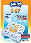 Swirl Staubsaugerbeutel S 67 AirSpace&reg; Orange, Wei&szlig; 4 St&uuml;ck 4969269
