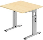 Hammerbacher Matrix VOS H&ouml;henverstellbar Schreibtisch Quadratisch Ahorn C-Fu&szlig;...