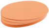 Franken Moderationskarten Oval Orange 500 Stück
