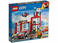 LEGO City Feuerwache Gebäude Set mit Einsatzfahrzeug Spielzeug 60215 Bauset 5+ Jahre