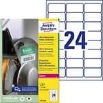 AVERY Zweckform Ultra-Resistent Etiketten L7912-40 Selbsthaftend DIN A4 Wei&szlig; 63,5 x