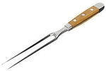 G&Uuml;DE Fleischgabel Stahl, Holz X096/18 Braun, Silber 1146923