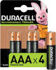 Duracell Batterien Rechargeable Plus AAA 4 Stück
