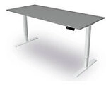 Kerkmann Move 3 Sitz-Stehschreibtisch Rechteckig Graphit T-Fu&szlig; 1.800 (B) x 800...