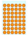 HERMA VARIO Markierungspunkte 1864 Selbstklebend Orange 13 mm 5 Blatt &agrave; 48 Etiketten