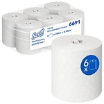 Scott Essential Papierhandt&uuml;cher Gerollt Wei&szlig; 1-lagig 2100 m 6691 6 Rollen &agrave;...