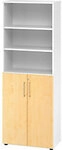 Hammerbacher Spanplatte Schrank 5 Fachb&ouml;den Wei&szlig; Ahorn 1148579
