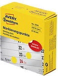 AVERY Zweckform Markierungspunkte 3856 Selbstklebend Gelb 19 mm 250 St&uuml;ck...