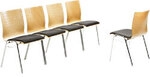 mayer sitzm&ouml;bel Stapelstuhl Stoff Anthrazit 2118 530 x 540 x 830 mm 2 St&uuml;ck 1204080