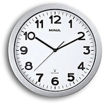 Maul Analog Funkgesteuerte Wanduhr Silber, Wei&szlig; 35 x 35 x 35 x 5 cm 1099041