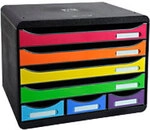 Exacompta Iderama Store-Box Mini Schubladenbox Kunststoff Mehrfarbig 7 Sch&uuml;be 35,5 x