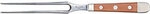 G&Uuml;DE Fleischgabel Stahl, Holz B096/18 Braun, Silber 1146921