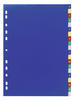 DURABLE A - Z Register DIN A4 Farbig sortiert Mehrfarbig 20-teilig PP (Polypropylen)