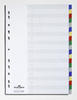 DURABLE Blanko Register DIN A4 Farbig Sortiert Mehrfarbig 20-teilig PP (Polypropylen)