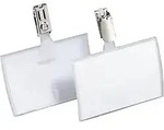 DURABLE Click-Fold Namensschilder Clip 9 x 5,4 cm PP (Polypropylen) 25 St&uuml;ck