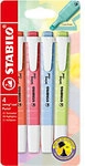 STABILO Swing Cool 275/4-08-1 Textmarker Farbig sortiert Breit Keilspitze 4...