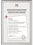 walther design DIN A4 Bilderrahmen Silber Kunststoff KP130S 23,8 (B) x 1,7 (T) x 32,8