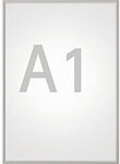 Maul MAULstandard Klapprahmen DIN A1 Aluminium Silber 1225495