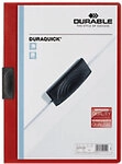 DURABLE Duraclip Klemmmappe 20 Blatt DIN A4 Rot 2270-RT