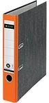 Leitz 180&deg; Ordner Schmal DIN A4 52 mm Orange 2 Ringe 1050 Pappkarton Wolkenmarmor