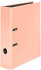 Falken Pastel Color Ordner DIN A4 80 mm Pfirsich 2 Ringe Pappkarton Glänzend