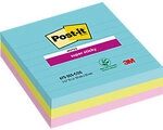 Post-it Super Sticky Notes Haftnotizen Quadratisch 101 x 101 mm Liniert Farbig