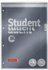 BRUNNEN Student Premium Notebook DIN A4 Kariert Spiralbindung Pappkarton...