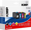 KMP Kompatibel Canon PGI-1500XL BK/C/M/Y Tintenpatrone Schwarz, Cyan, Magenta, Gelb