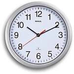 Maul MAULrun Analog Wanduhr Silber, Wei&szlig; 25 x 25,2 x 25,2 x 5 cm 1099038