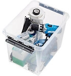 SmartStore Classic Kunststoff Aufbewahrungbox 25 L Mit Deckel Transparent 30 x...