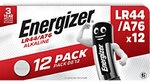 Energizer Knopfzelle Alkaline LR44 Alkaline 1.5 V 12 St&uuml;ck 1191848