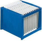 helit the rack H&auml;ngeregisterbox DIN A4 40 Mappen Kunststoff Blau 36 x 38 x 26 cm