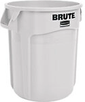 Rubbermaid Papierkorb Polyethylen 75,7 L 39,7 (B) x 58,1 (H) cm Wei&szlig; 1202317