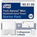 Tork Xpress Mini 952100 H2 Falthandtuchspender Kunststoff Abschlie&szlig;bar Manuell Wei&szlig;