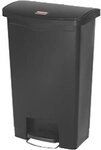 Rubbermaid Treteimer Polyethylen 50 L 29,2 (B) x 45,6 (T) x 71,9 (H) cm Schwarz