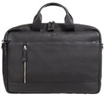 Alassio Tiber Laptoptasche 41 x 9,5 x 28 cm Leder Schwarz 1292316