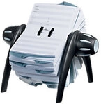 DURABLE Telefonkarten-Rollarchiv Telindex&reg; DIN A7 500 Karten Schwarz 21,5 x 18,5 x