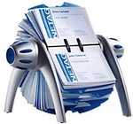 DURABLE Visitenkarten-Rollarchiv Visifix&reg; Flip Spezial 400 Karten Silber 21,5...