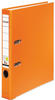 Falken PP-Color Ordner DIN A4 50 mm Orange 2 Ringe Pappkarton, PP (Polypropylen)