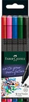Faber-Castell Grip Fineliner 0.4 mm Farbig sortiert 5 St&uuml;ck 1198902