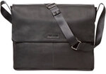 PRIDE AND SOUL Urban Schultertasche 38 x 8 x 30 cm Leder Schwarz 1292323