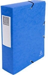 Exacompta Archivbox 50832E DIN A4+ Pressspankarton 25 (B) x 33 (H) cm Blau 8,0 cm 6